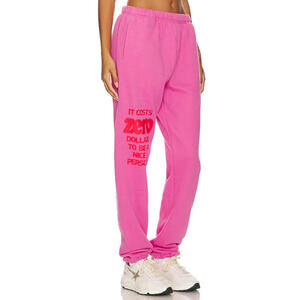 The Mayfair Group You It Costs $0 Sweat pants Pink size S/M  New